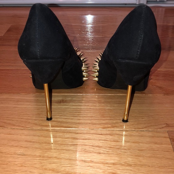 ECU Black Suede Stilettos by Penny Sue - Picture 3 of 4